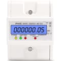 Three-phase digital energy meter, DIN rail digital electricity meter, 3 x 220V, 4 wires, 4P (5(30) A) (Three-phase 220V, 4 wires, 4P).