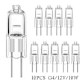 Miniatyrbild 1 av 9: 10 stk halogenpærer kapsellamper G4-12V-10W G4-12V-10W G4-12V-10W