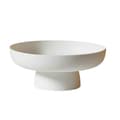 Portable Fruit Drainage Bowl High Base Fruit Basket Decorative Fruit Holder White White 26.5X26.5X11.5CM