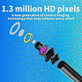 Miniatyrbillede 5 af 5: Endoskop Kamera Til Iphone Apple 8mm Biler Endoskopisk Hård Ledning Ip68 Vandtæt 8 Leds Boreskop Inspektion Til Iphone Til Ios 1M