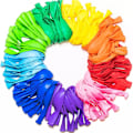 Miniatyrbillede 1 af 2: 100x Balloner i forskellige farver - Shimmering Multicolor