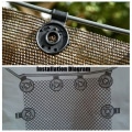 Miniatyrbillede 2 af 5: 5 stk Aftagelige Runde Skygge Net Have Net Clip Clip Anti