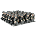 Miniatyrbild 2 av 3: 24 st Militär Soldat Byggklossar Armé Array Byggstenar Minifigurer Leksaker För Pojkar Födelsedag Julgåvor