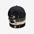 Miniatyrbillede 2 af 3: Miki Hat Cap Rullet Skærm Hue Fejemask Hue Hat - Sort