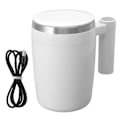 Miniatyrbillede 1 af 4: Automatisk magnetisk omrøringskop 380 ml USB-opladning rustfrit stål kaffeblandingskop selvrørende kop