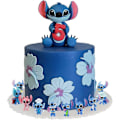 Pikkukuva 4 / 5: 10 kpl Lilo ja Stitch kakkukoristeita lasten syntymäpäiväkakkuun Lilo ja Stitch -teemajuhliin