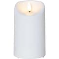 LED blockljus med timer, vit INOMHUS/UTOMHUS Vit Vit Vit 13 cm,A