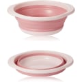 Miniatyrbillede 1 af 5: 1 stk. Pink Foldbar Vaskesæk - Bærbar Rejse Håndvask