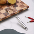 Miniatyrbillede 3 af 5: 1 stk. Robust Kartoffelmoser i Rustfrit Stål, Fast Greb,