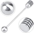1 Stycke Silver 304 Rostfritt Stål Honungsstav Honungslev Honung