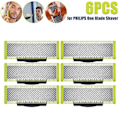 Miniatyrbilde 1 av 5: 6 stk. blader for Philips Oneblade skjeggtrimmer Qp210 Qp220 Qp230 Qp2520 Qp2530 Qp2527 Qp2533 Qp2630 Qp6520 (2024) 6 stk. T-form T-form T shape 6 stk. T s...