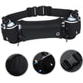 Running Belt with Bottles - Optimal Hydration for Active Black Black