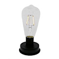 Miniatyrbillede 2 af 5: 1 stk. Solar LED Wolfram Filament Pære Lampe 2800k Automatiske Lyssensorer Hegn Natlys Til Have[PB]