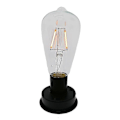Miniatyrbillede 1 af 5: 1 stk. Solar LED Wolfram Filament Pære Lampe 2800k Automatiske Lyssensorer Hegn Natlys Til Have[PB]