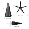 Miniatyrbillede 5 af 5: Klarinet Portable Stativ Sort Rør Fem Fods Foldbar Base Hvile