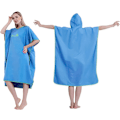 Miniatyrbillede 1 af 5: 1 stk Oversized Mikrofiber Hurtigtørrende Hætteponcho Badehåndklæde til