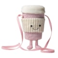 Miniatyrbilde 1 av 4: Jellycat Amuseables Coffee-To-Go Rosa Veske Kosedyr|7,1 tommer
