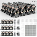 Miniatyrbild 1 av 3: 24 st Militär Soldat Byggklossar Armé Array Byggstenar Minifigurer Leksaker För Pojkar Födelsedag Julgåvor