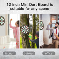 Miniatyrbillede 3 af 5: Mini dartbræt sæt, 12 tommer dobbeltsidet dartbræt