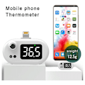 Miniatyrbild 5 av 5: USB Smart Bärbar Termometer Mini Mobil Infraröd Termometer för iphone