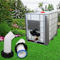 Miniatyrbilde 3 av 5: 1000L IBC Tank Forlengelse Vanntank Munnstykkeventil Avløp med Mutter Regnmunnstykke Forlengelsesslange Munnstykke IBC K