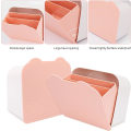 Miniatyrbilde 5 av 5: Rosa bindestoff-organisator, bærbar plastbind