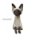 Miniatyrbilde 3 av 3: Jellycat Siamese katt Kosedyr Leke, Siamese katt Jellycats Nøkkelring, 27 cm Jellycats Søte Kosedyr