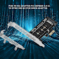 Pikkukuva 2 / 5: PCIE - M2 -sovitin PCI Express 3.0 X1 - NVME SSD M2 PCIE -korotussovitin tukee 2230 2242 2260 2280 -kokoja