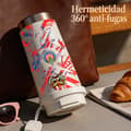 Miniatyrbilde 4 av 8: Kaffetermos 500ml 316 Rustfritt Stål Vintage Design Pink