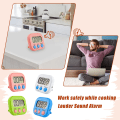 Miniatyrbild 5 av 5: 4 stycken (Blå, Vit, Rosa, Grön) Kökstimer, Digital Timer, Stor