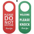 2 Assembled Door Hangers (Green/Red Double Sided) with Do Not Disturb,A
