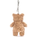 Miniatyrbillede 3 af 5: Jellycat Bartholomew Bjørn Taskevedhæng, 11,4 cm, Udstoppede Dyr Teddybjørn Nøglering, Fantastisk Gaveidé, Polyester 12cm