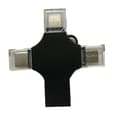 Miniatyrbillede 3 af 3: 4 i 1 USB-nøgle kompatibel med iPhone, Micro USB og Type C-enheder (sølv),A
