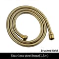 Duschmunstycke i mässing, vattenbesparande handhållet duschmunstyckesset Svart/Vit/Roséguld/Borstad Nickel/Krom Badrum,A