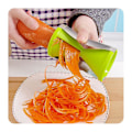 Miniatyrbilde 2 av 5: Spiralgrønnsakskutter - Multifunksjonell manuell spiralizer for nudler, gulrot, agurk, zucchinislicer, aspargesskreller, grønn