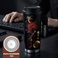 Miniatyrbillede 2 af 8: Termokaffekrus 500ml Rustfrit Stål Vintage Design Black