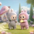 Pikkukuva 2 / 2: 1 kpl POP MART LABUBU The Monsters Jännittäviä Macaron Pehmolelut Hahmolelut Yllätyslaatikot (Väri Satunnainen)