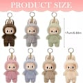 Miniatyrbilde 3 av 5: 1 stk POP MART LABUBU The Monsters Spennende Macaron Plysjdukker Figur Leker Blindbokser (Kastanje kakao) Chestnut cocoa
