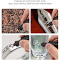 Miniatyrbillede 4 af 5: Gravering Værktøj Pyrografi Kit Trådløs Elektrisk Gravering Pen Gravering Pen til Træ Glas Sten DIY Skære Værktøjer Gravere Kit med Ekstra Diamant Spids