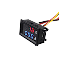 Miniatyrbillede 4 af 4: 1 stk (rød og blå 10A) DC0-100V 10A LED DC dobbelt display