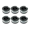 INF 6-pack trådspoolar för Black & Decker grästrimmare