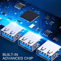 Miniatyrbillede 4 af 5: 1 stk. 4-i-1 USB3.0 splitter til PC