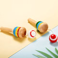 Miniatyrbillede 5 af 5: 2 Stykker med Bold Paddle Bold med Snor Kop og Bold Spil Træ Grib Bold, Hånd Øje Koordination Bold Gribe Kop