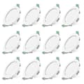 12 st 7w Vit LED Downlight Infällda Taklampor Smala Spotlights, A