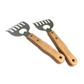 Miniatyrbillede 4 af 5: Kød-fjerner med tang, 2 BBQ kød-ekstraktor Bjørn stift rustfrit stål