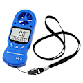 Miniatyrbillede 1 af 2: 3 i 1 Mini LCD Vindhastighed Temperatur Fugtighedsmåler, Multipurpose Anemometer Digital (1stk, blå)