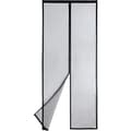 Magnetiskt myggnät för dörr (80x210, svart), A