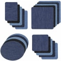 Miniatyrbilde 1 av 3: 20 stk Stryke-på Denim Stofflapper Sy DIY Design Jeans Denim