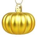 Pikkukuva 1 / 5: Halloween-kummitusjuhlan kurpitsariipus joulupallokoriste palloriipus painettu mattavärinen pallo 12 kpl Gold