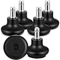 Miniatyrbilde 1 av 5: 5 stk (svarte) Bell Glide-erstatningshjul for kontorstol